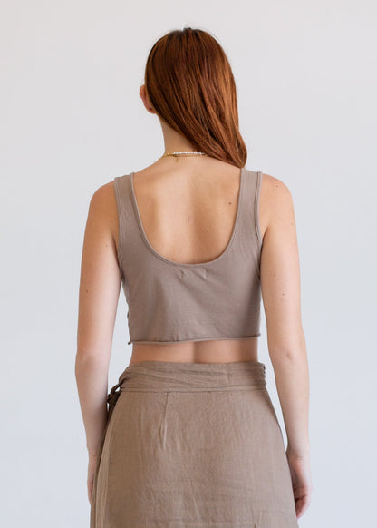 Cutoff Crop Tank in S view 8 - Cut Off Crop Tank (top)