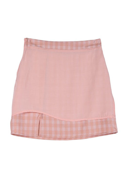 Lilou SL pattern crop top & skirt set | us.meeeshop
