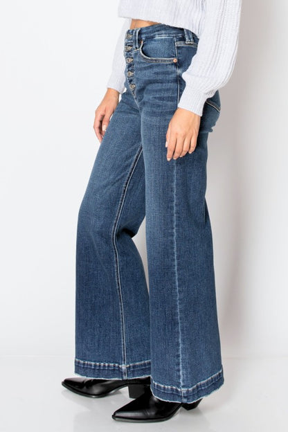 Cindy Tummy Control 90's Vintage Stretch Wide Jean | view 5 | Artemis Vintage | us.meeeshop