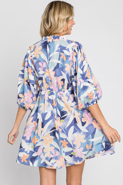 GeeGee Floral Print Mini Dress | us.meeeshop
