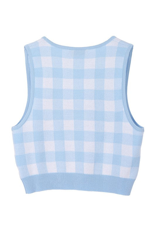 Lilou SL Gingham pattern other top | us.meeeshop