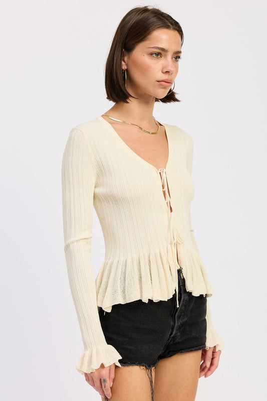Dahlia Top in Ivory view 2 - Dahlia Top Free People