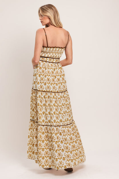 Dainty Flora Woven Maxi Dress view 10 - Dainty Floral Dress