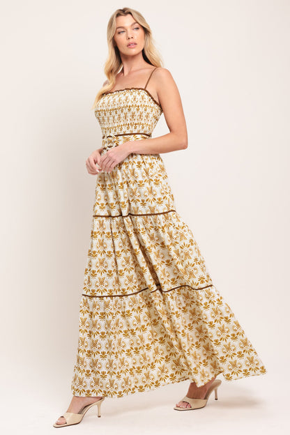 Dainty Flora Woven Maxi Dress view 12 - Dainty Floral Dress