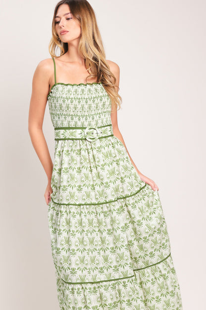 Dainty Flora Woven Maxi Dress view 7 - Dainty Floral Dress
