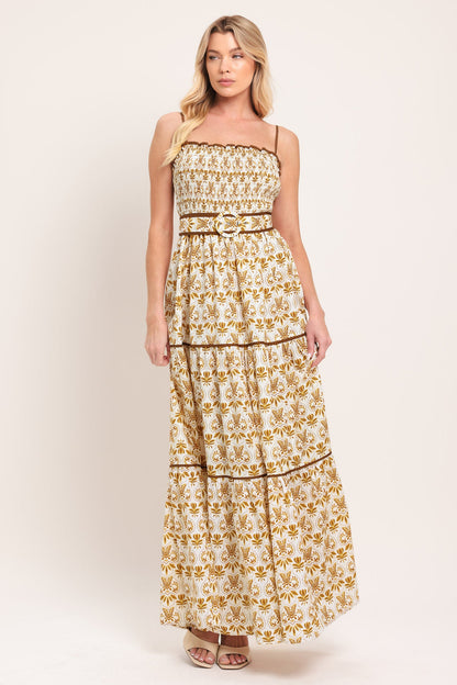 Dainty Flora Woven Maxi Dress view 9 - Dainty Floral Dress
