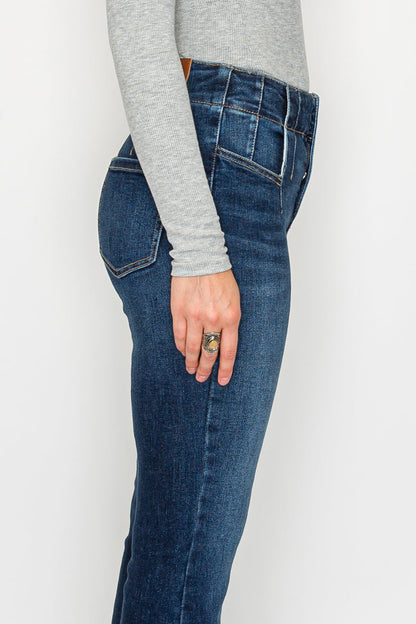 Daisy Tummy Control Hip Lifter High Rise Modern Flare Jeans view 7 - High-Waisted (bottom)