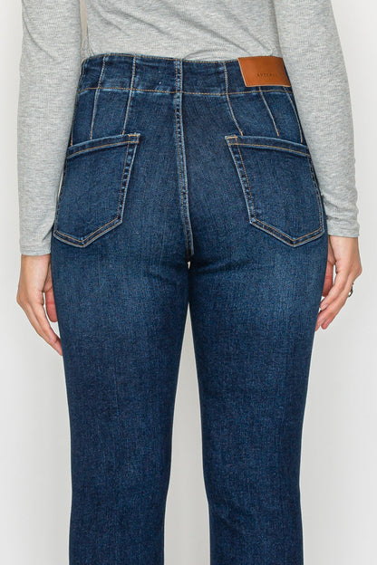 Daisy Tummy Control Hip Lifter High Rise Modern Flare Jeans view 8 - High-Waisted (bottom)