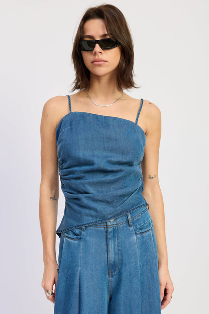Dakota Top in Denim Blue - Dakota Top Dresser