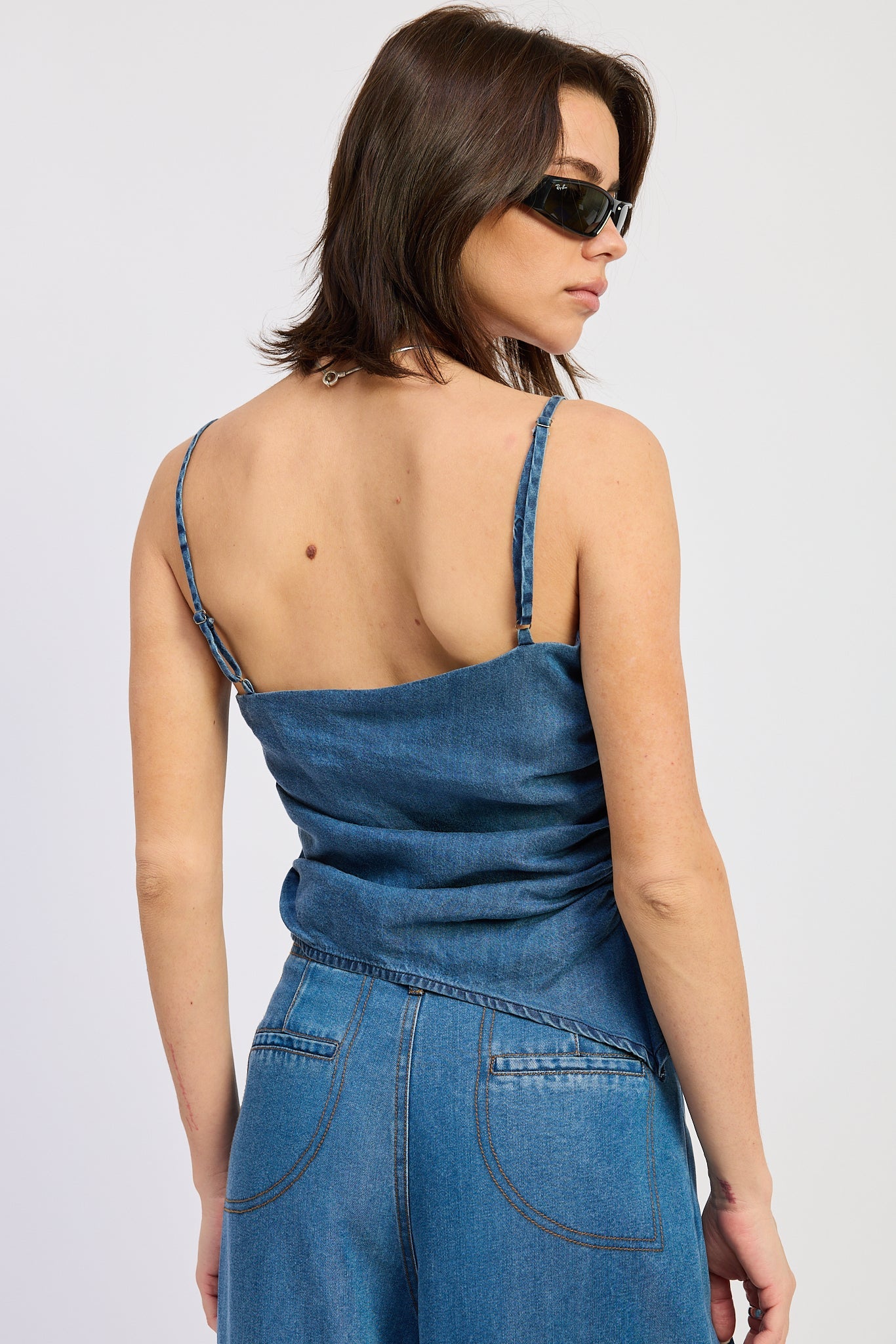 Dakota Top in Denim Blue view 3 - Dakota Top Dresser