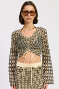 Daleyza Top Cream Multi (top) - daleyza top - shop at us.meeeshop