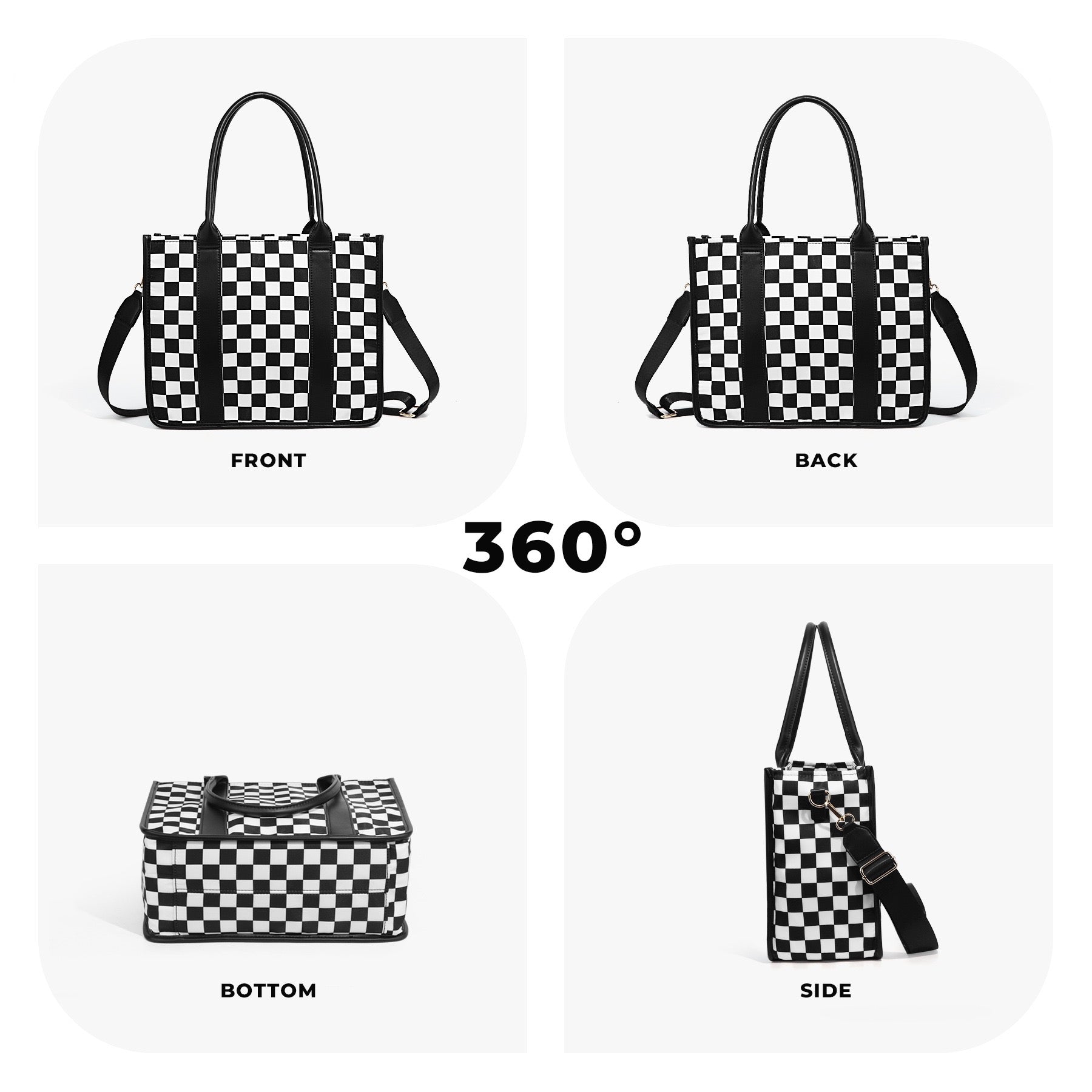 Dallas Checkered Tote view 10 (bag)
