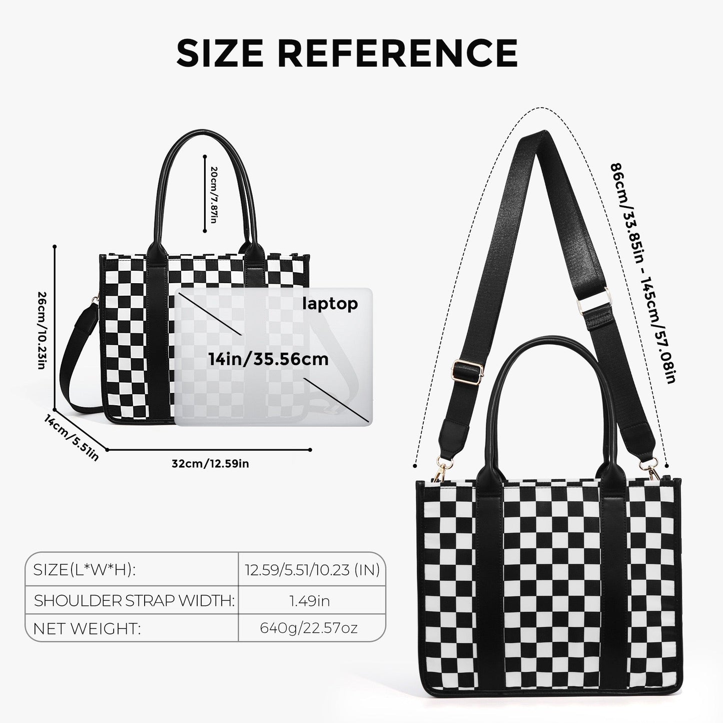 Dallas Checkered Tote view 11 (bag)
