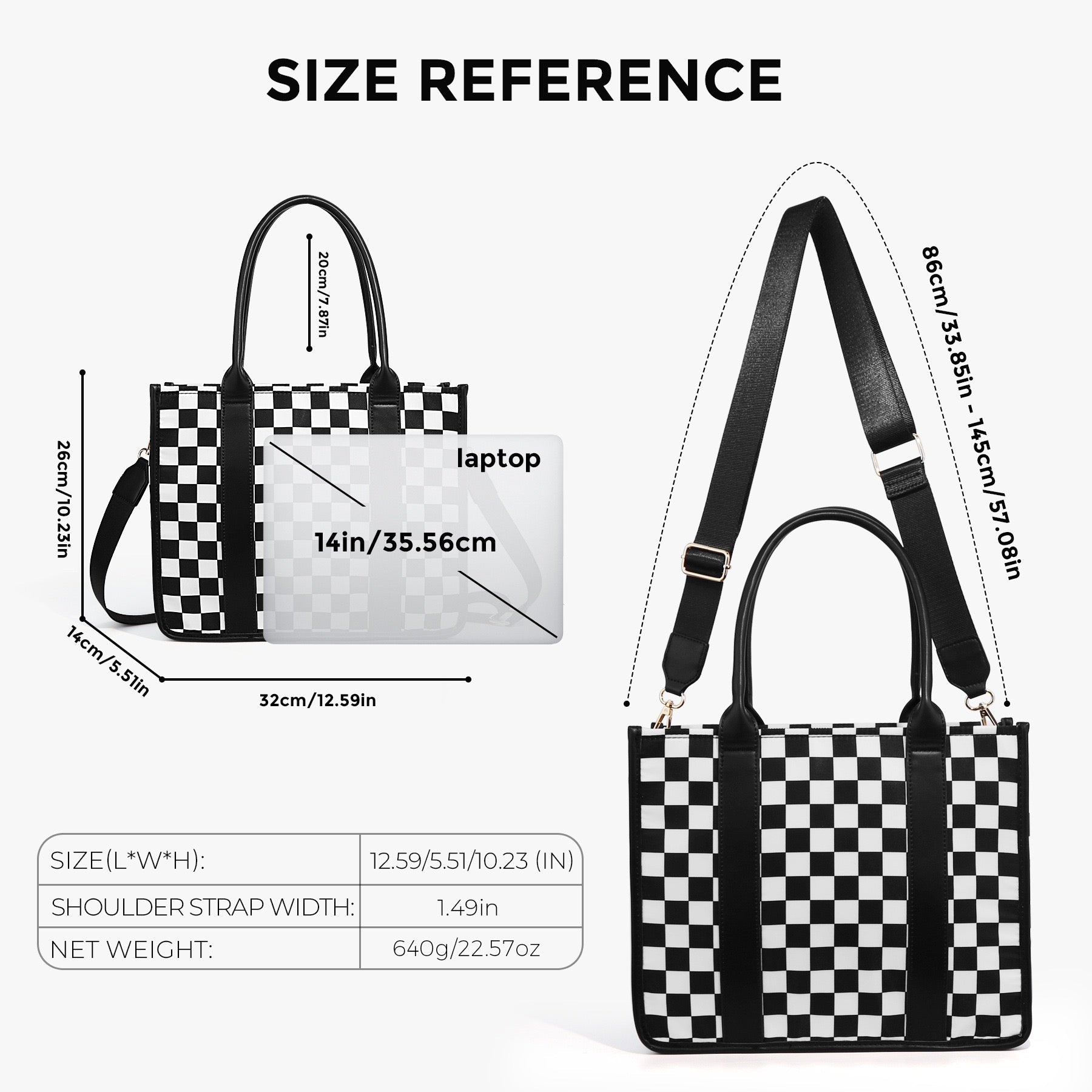 Dallas Checkered Tote view 11 (bag)