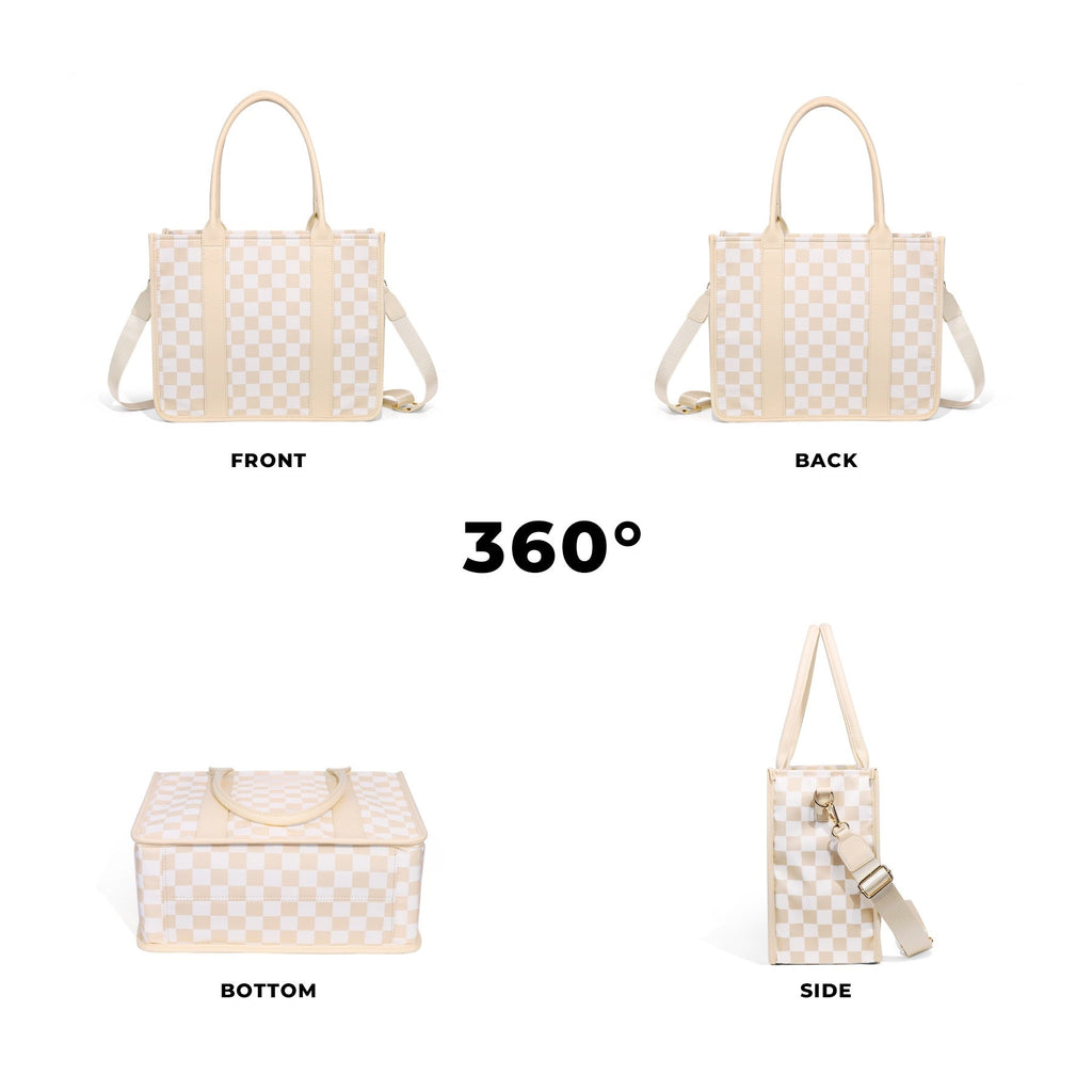 Dallas Checkered Tote view 14 (bag) - checkered tote, dallas checkered tote - shop at us.meeeshop