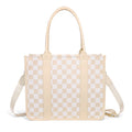Dallas Checkered Tote view 16 (bag) - checkered tote, dallas checkered tote - shop at us.meeeshop