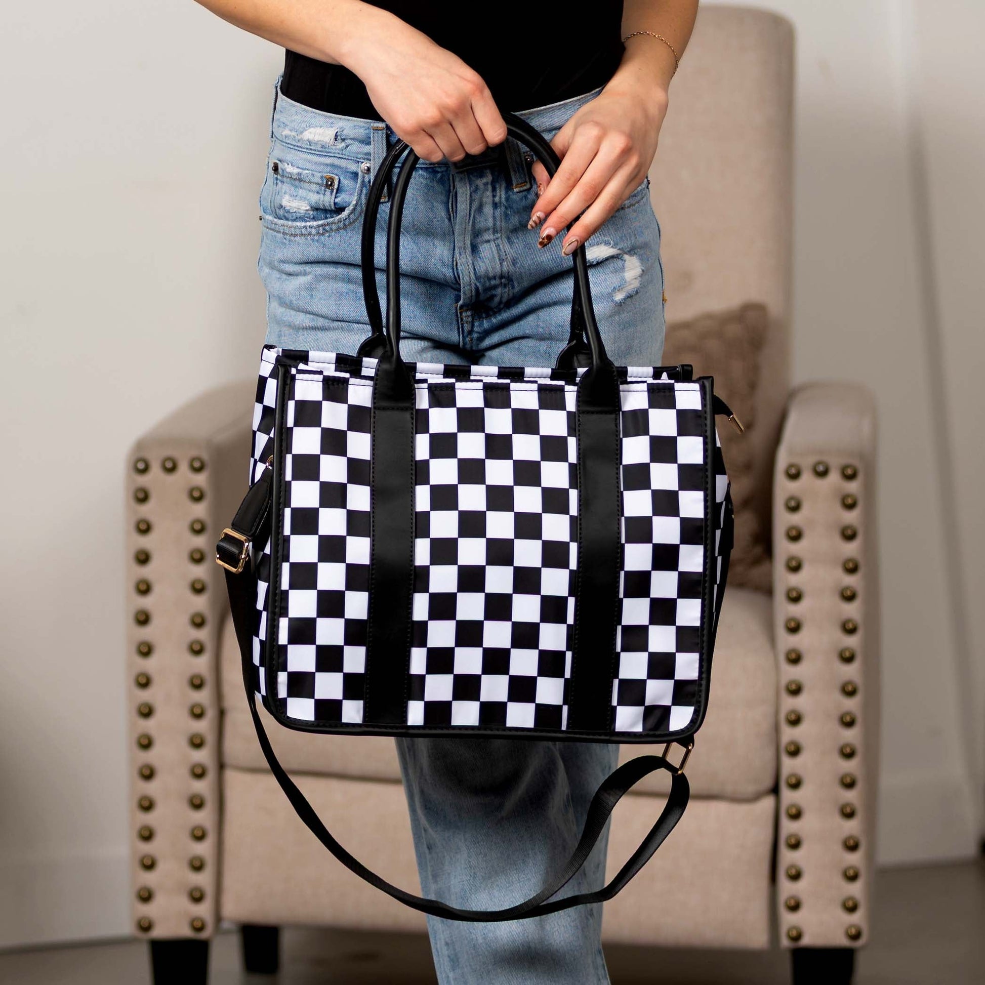 Dallas Checkered Tote view 6 (bag)