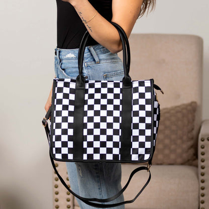 Dallas Checkered Tote view 7 (bag)