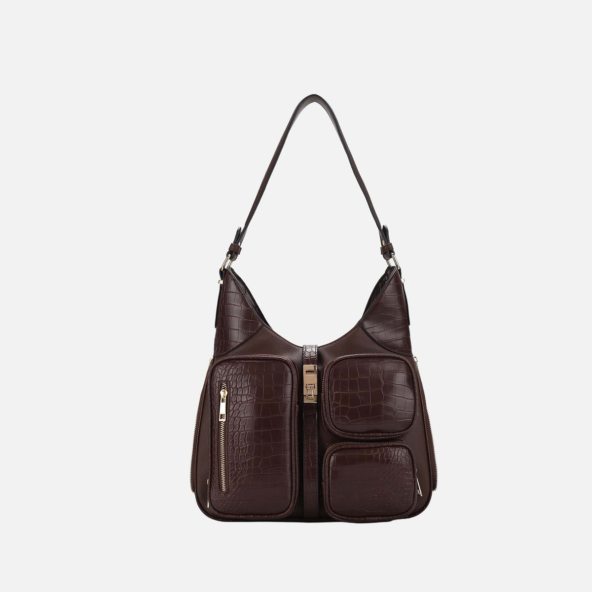 Daphne Shoulder Bag in Taupe view 9 - Daphne Shoulder Bag Guess