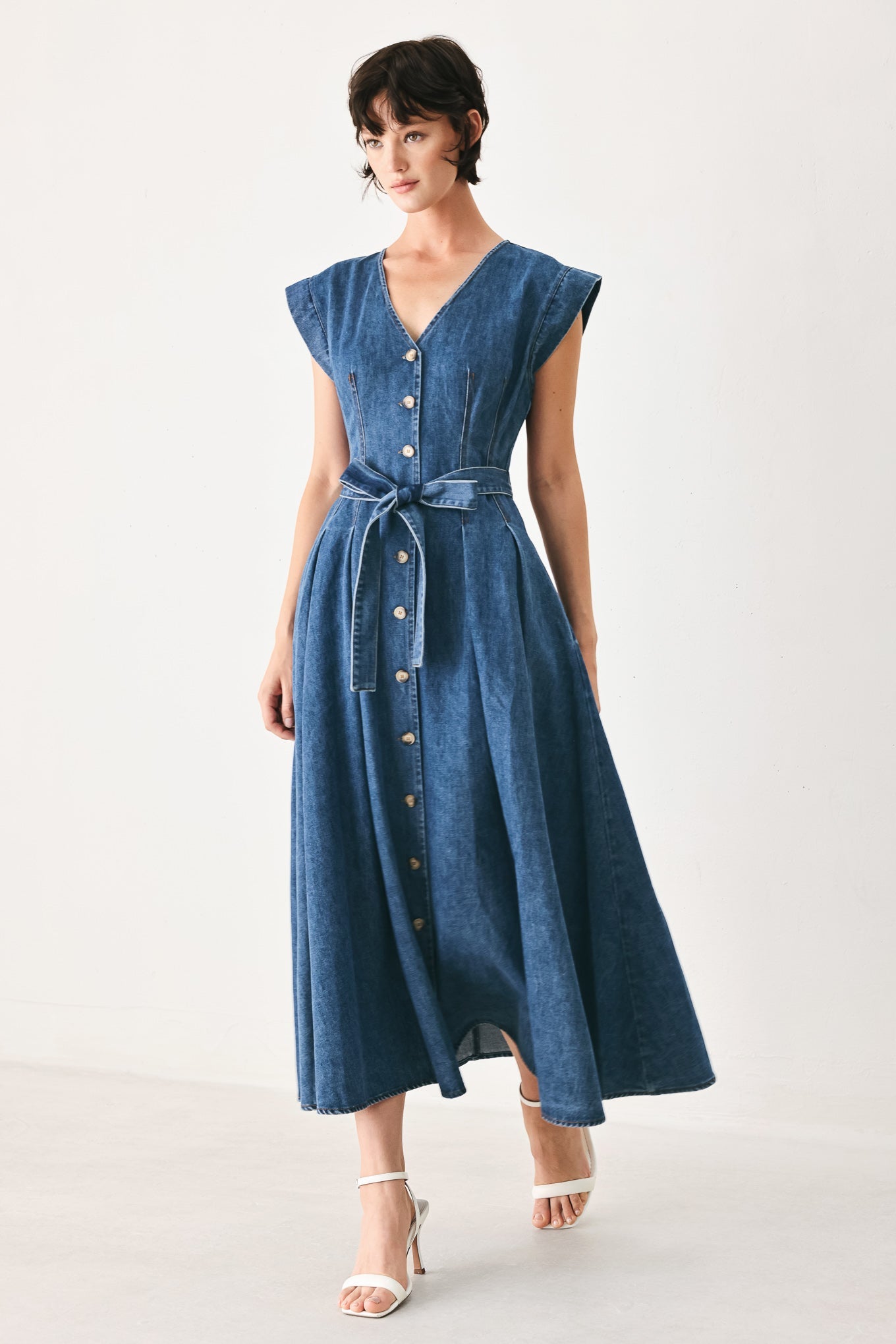 Daydream Denim Midi Dress view 7 - Daydream Denim Dress Gorman