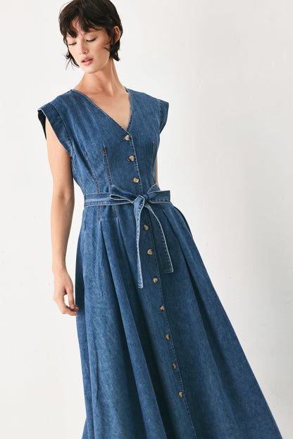 Daydream Denim Midi Dress view 8 - Daydream Denim Dress Gorman