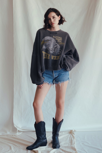 Daytona Sweatshirt in M view 3 - Summer Outfit Idea - Daytona 500 Sweatshirt (top)