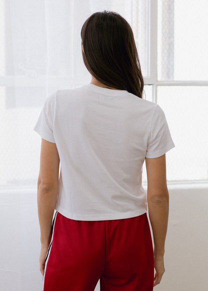 Deadstock Crop Tee in XS view 2 - Deadstock Crop Top