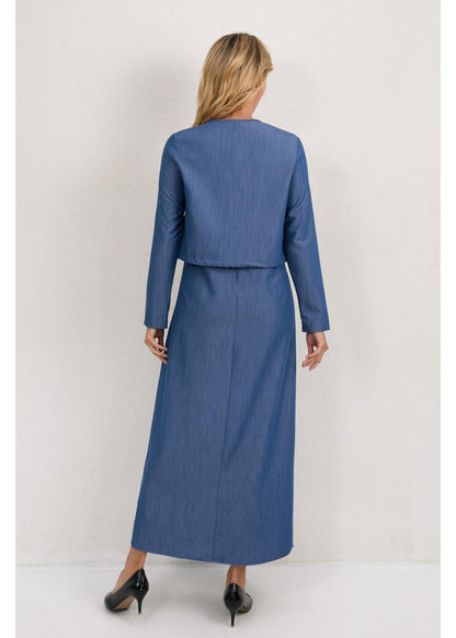 Deep Ocean Blue Midi Set view 6 - Deep Water Setting On Whirlpool Washer (dress)