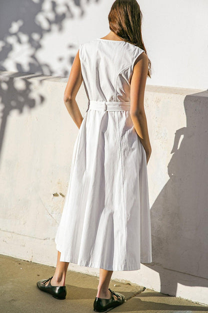 Delicate Dreams Woven Midi Dress view 10
