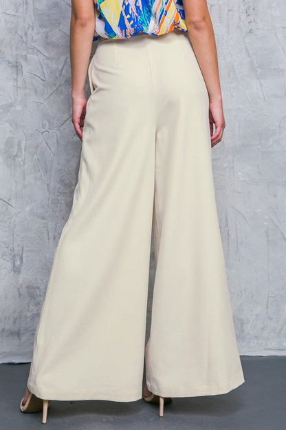 Delicate Feelings Woven Pants in BEIGE view 6 (bottom)
