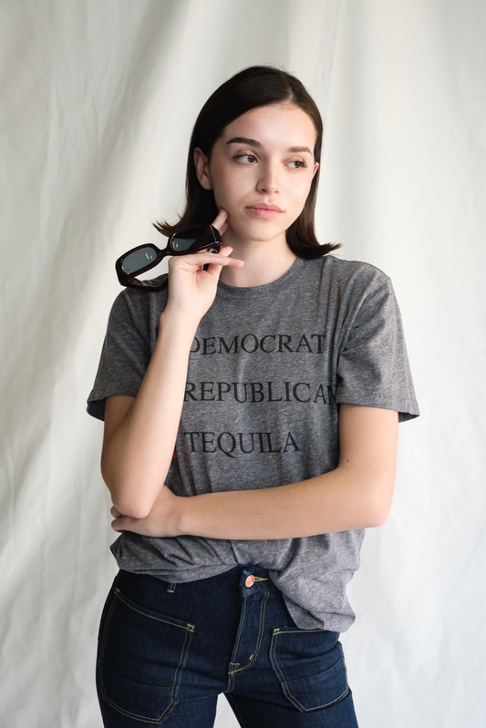 Democrat, Republican, Tequila Tee in S view 2 - Democrat Republican Shirt (top)