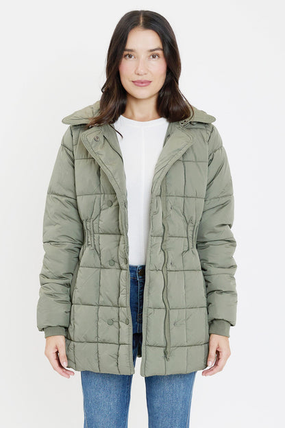 Detailed Snap Puffer Jacket view 22 - Full Snap Jacket (layer)