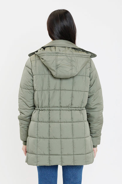Detailed Snap Puffer Jacket view 25 - Full Snap Jacket (layer)