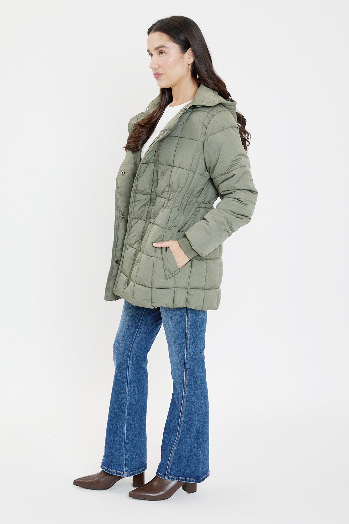 Detailed Snap Puffer Jacket view 26 - Full Snap Jacket (layer)