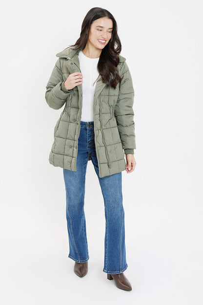 Detailed Snap Puffer Jacket view 27 - Full Snap Jacket (layer)