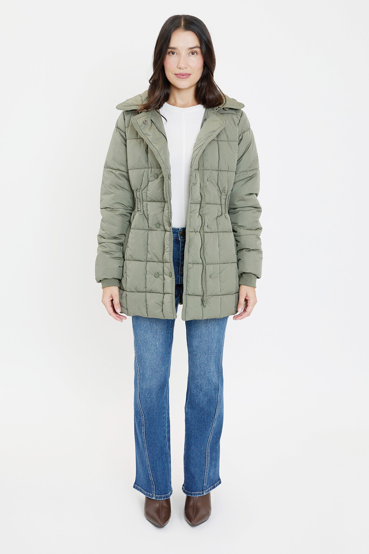 Detailed Snap Puffer Jacket view 29 - Full Snap Jacket (layer)