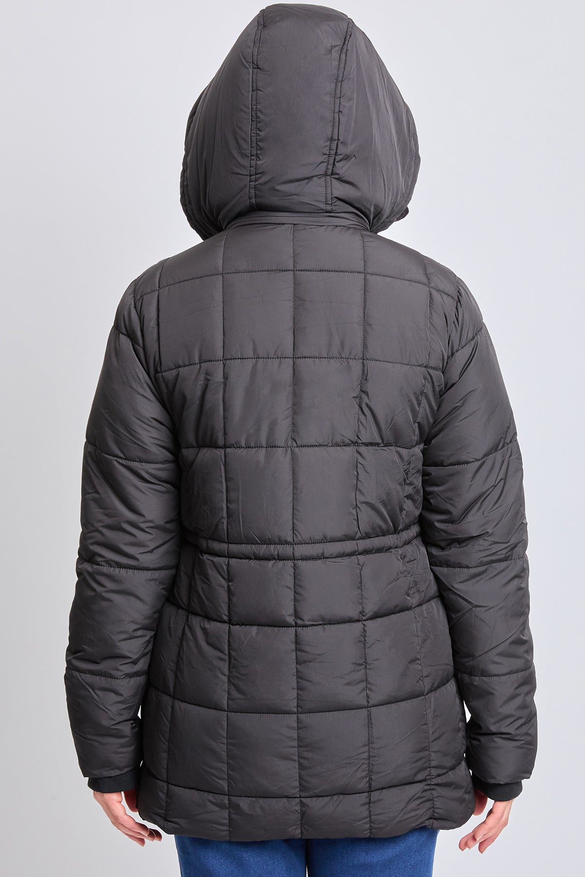 Detailed Snap Puffer Jacket view 35 - Full Snap Jacket (layer)