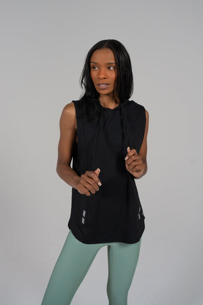 Determined Hooded Sleeveless in Ice Blue view 7 (piece)