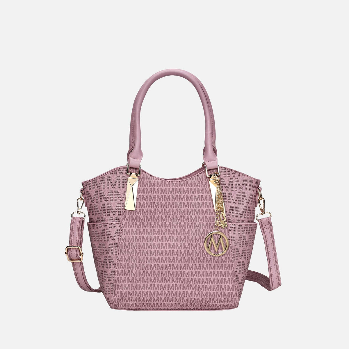 Devorah Signature Shoulder Bag in Beige
