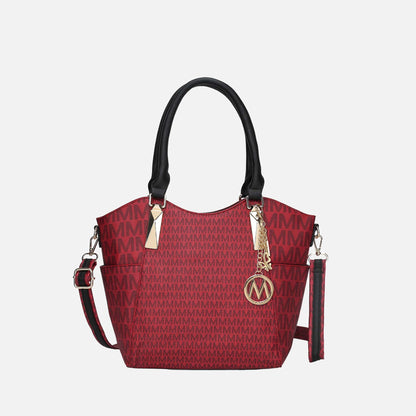 Devorah Signature Shoulder Bag in White view 9