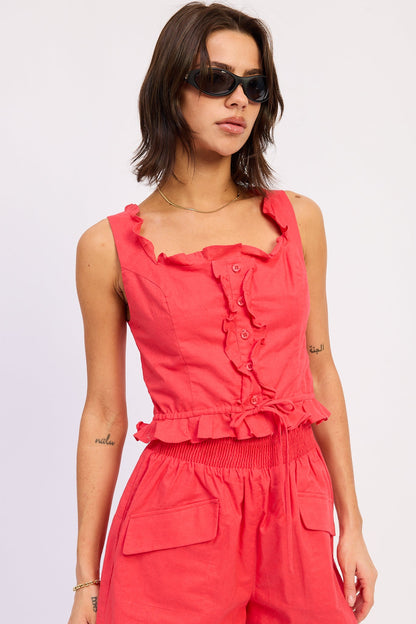 Dianaelle Top in Off-White view 2 - Danielle Top Chef