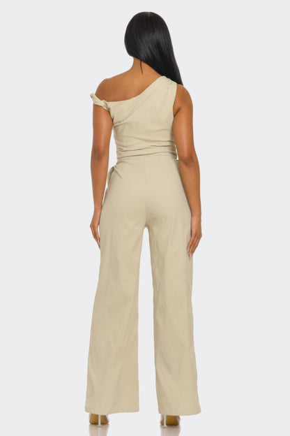 Diosa Chic Poise One-shoulder Jumpsuit view 4 (one-piece)