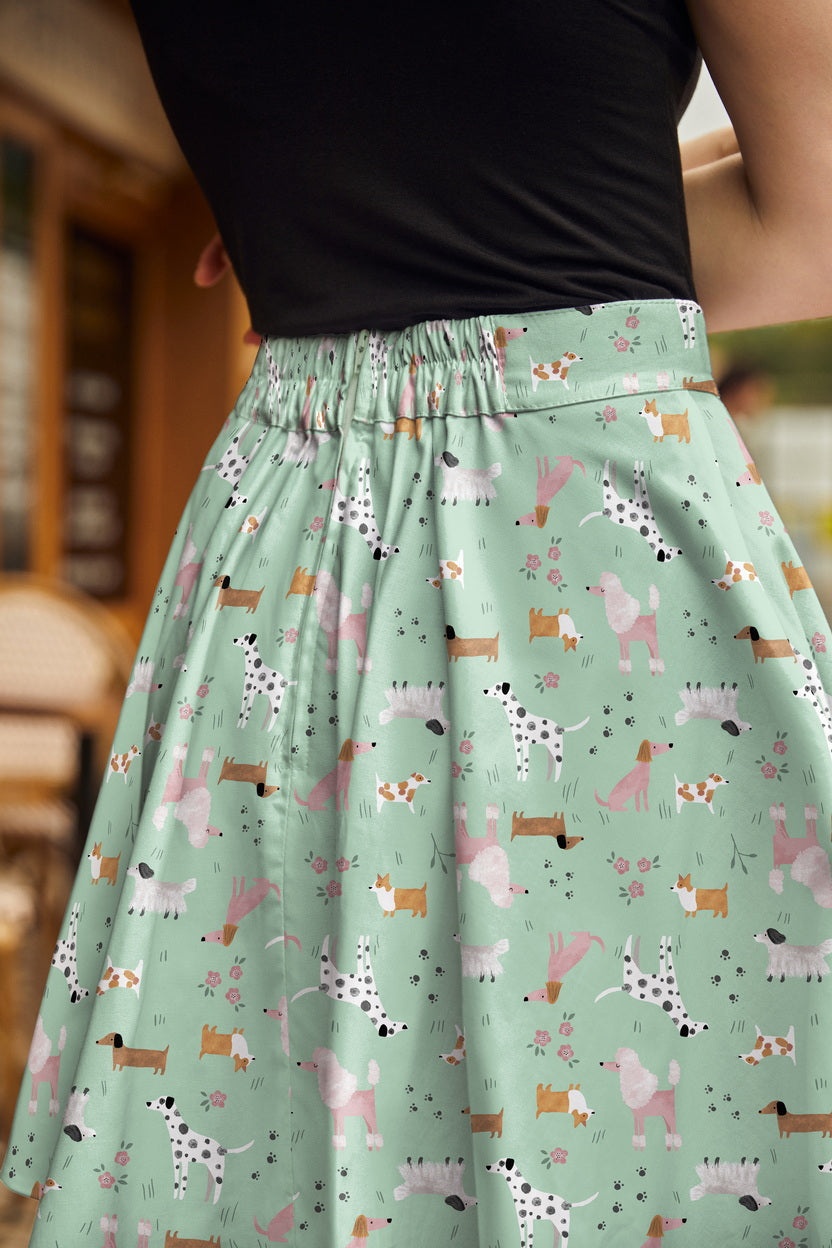 Dogs Skater Skirt in XL view 5 - Dogs Skating