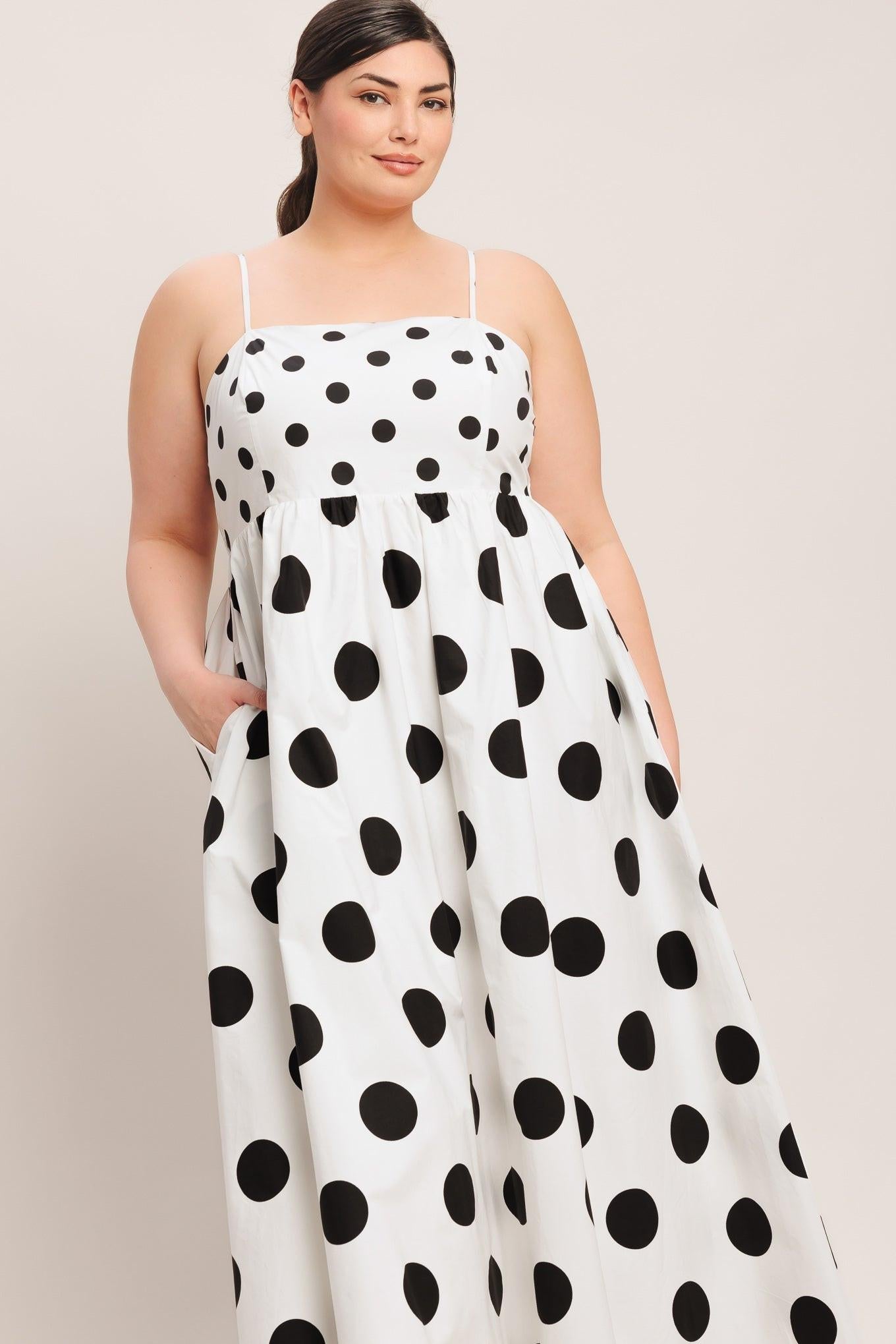 Dolce Vita Polka Dot Woven Midi Dress view 13 - Pol Dress