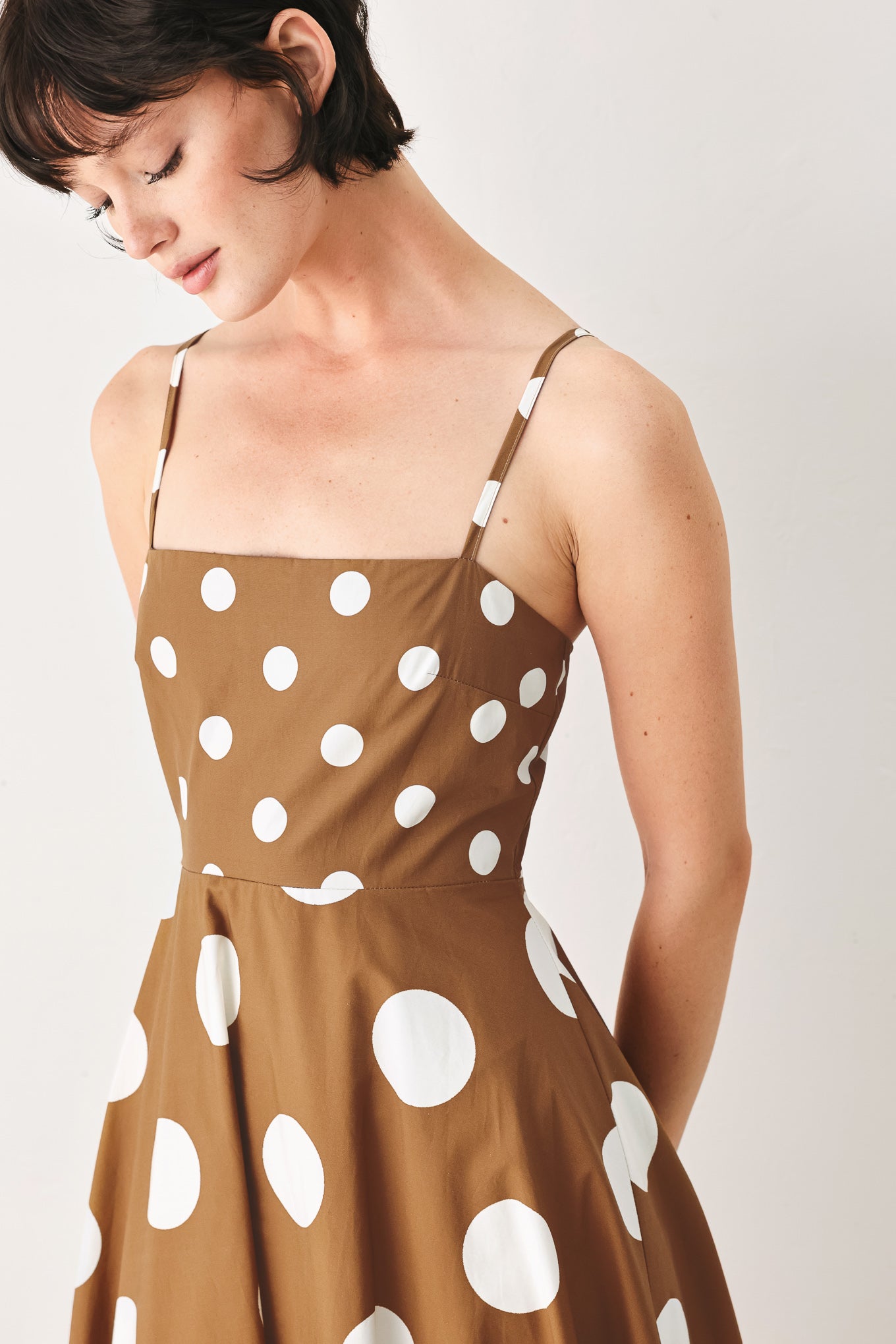 Dolce Vita Polka Dot Woven Midi Dress view 15 - Pol Dress
