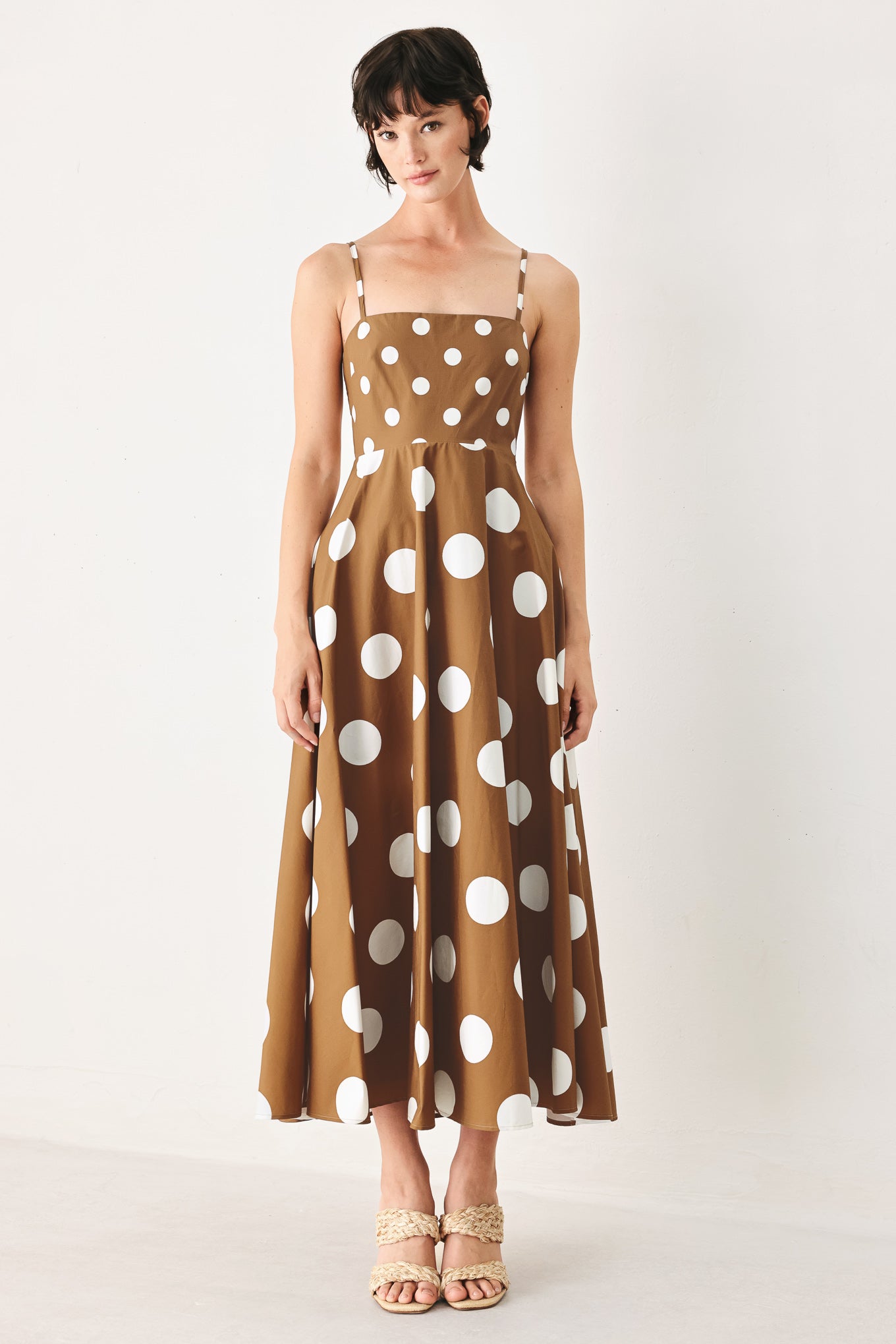 Dolce Vita Polka Dot Woven Midi Dress view 18 - Pol Dress