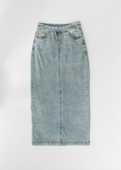 Donna Classic Wash Maxi Denim Skirt view 13 (dress)