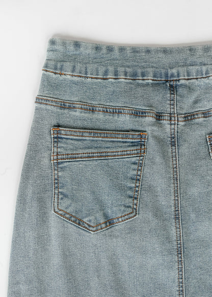 Donna Classic Wash Maxi Denim Skirt view 15 (dress)