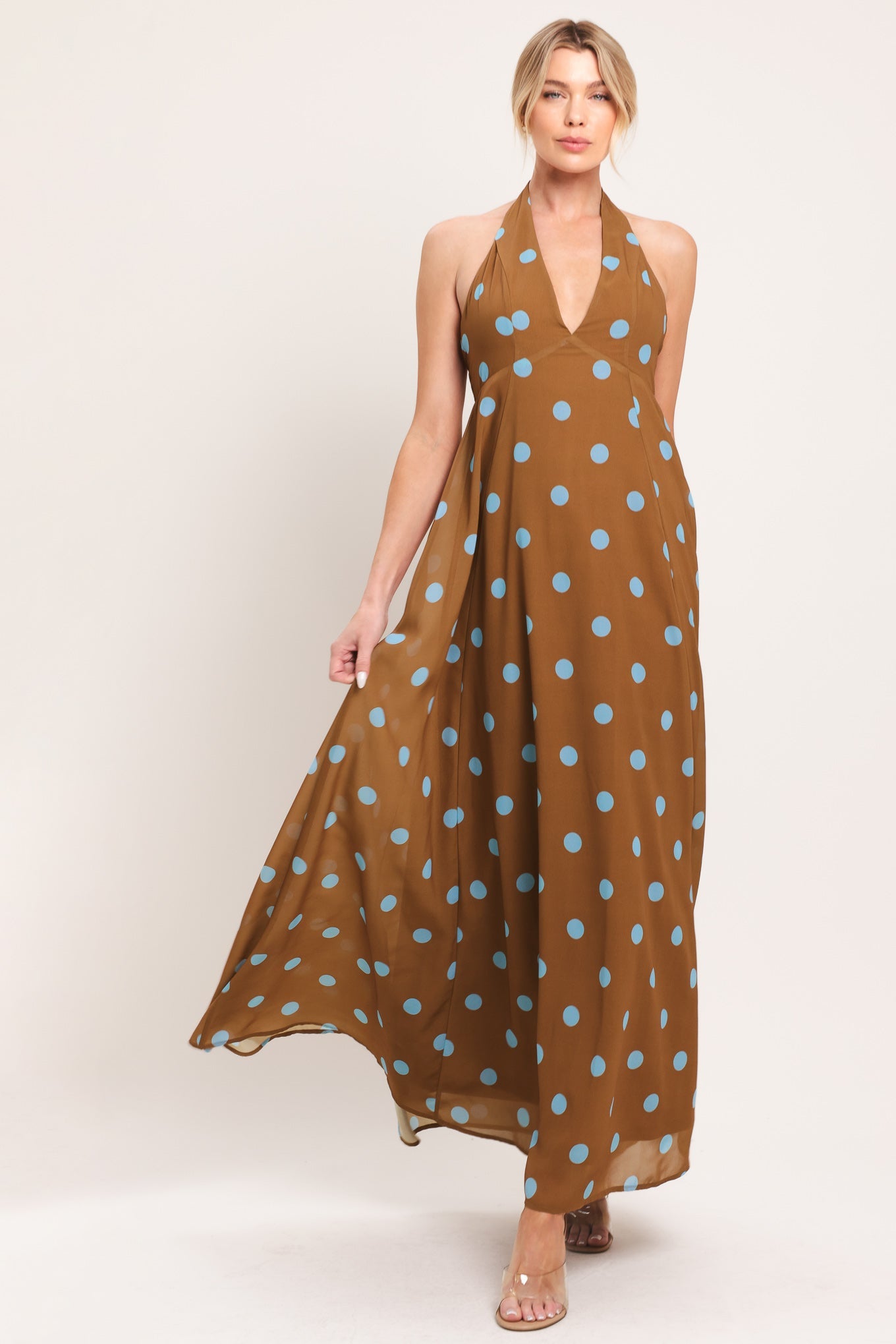 Dotty Love Woven Midi Dress view 4 - Love Dot Dress