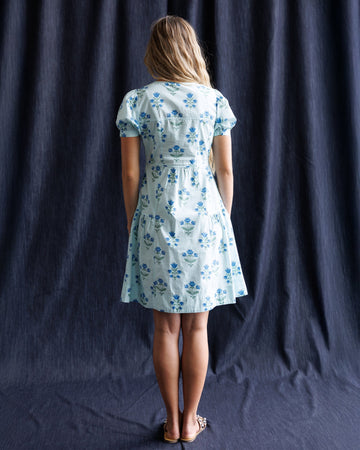 Downeast Bluebell Dress in S view 2 - Downeast Blue Dress